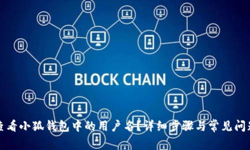 如何查看小狐钱包中的用户名？详细步骤与常见问题解析