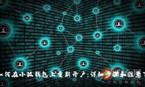 : 如何在小狐钱包上重新开户：详细步骤和注意事项